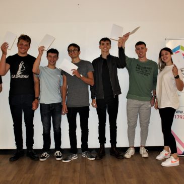 Bright futures lie ahead for UTC Swindon students as they celebrate continued high Diploma and A-level results